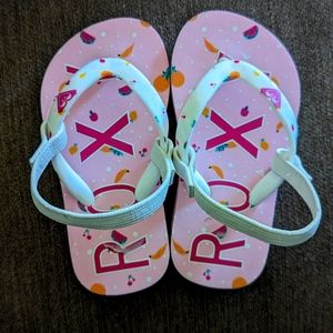 Roxy toddler infant Sandal's size 6